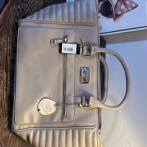 Bebe Gigi Tote NWT Paloma Grey with crossbody strap